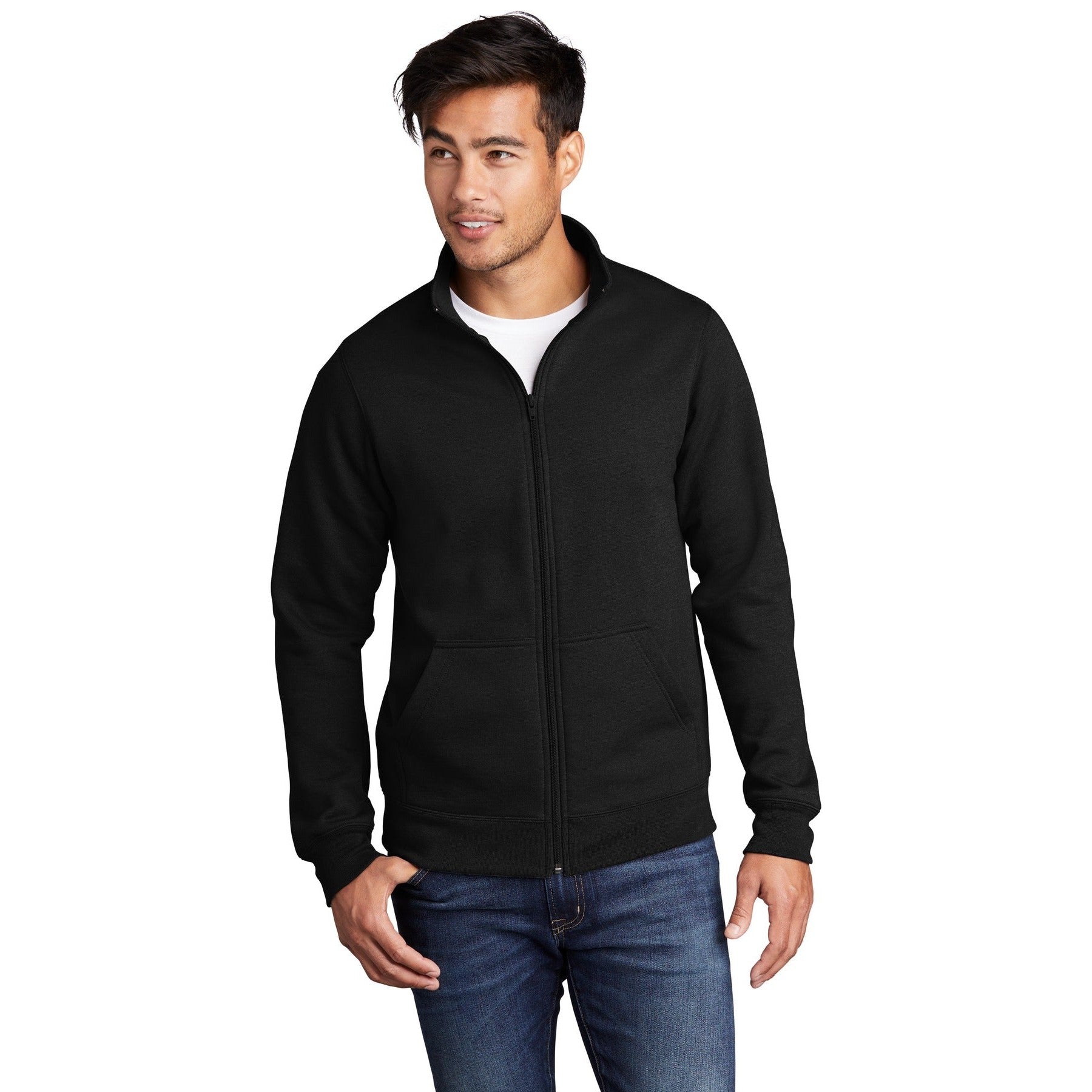 Port & Company-Port & Company ® Core Fleece Cadet Full-Zip Sweatshirt PC78FZ-MedTech-5